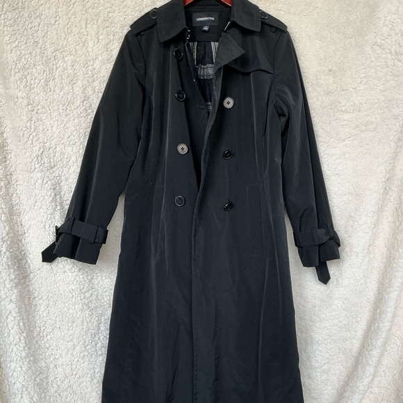 London Fog Jackets & Blazers - London Fog Women's Black Trench Coat